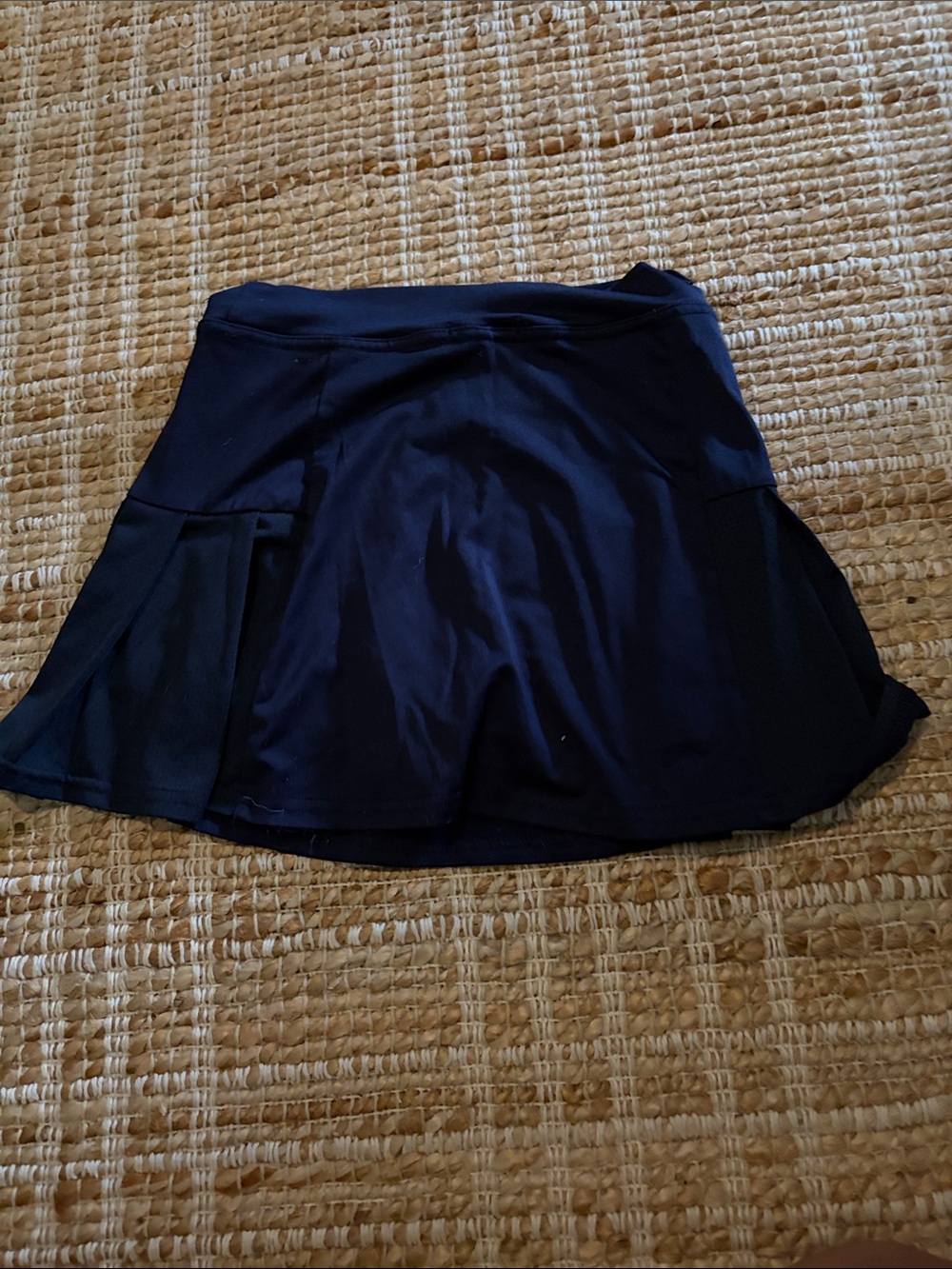 Black Athletic Skirt with Flared Panels